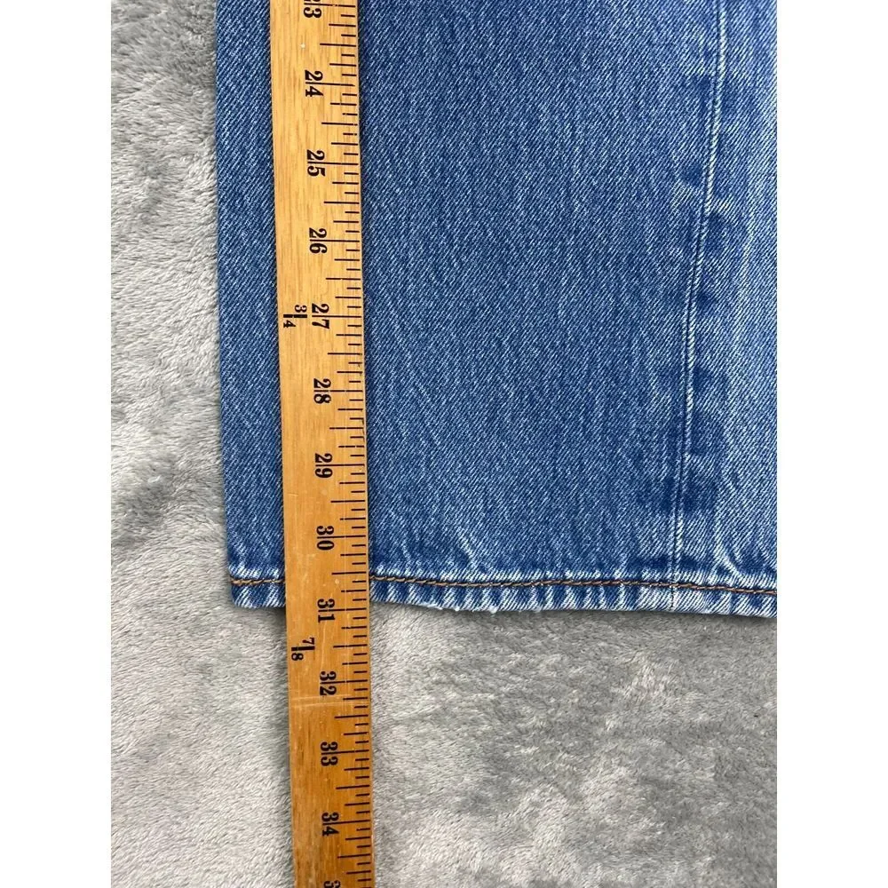 Levi's 501 Button-Fly Straight Fit Blue Denim Jeans Size 36x34 (Actual 34x31)‎